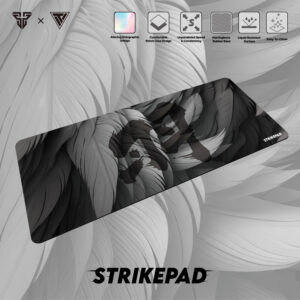 Fantech Strikepad Gaming Mouse Pad, Holographic Design, Liquid-Resistant Surface And Easy To Clean, Ultra-Fast Tracking, Mac and PC Gaming Accessories, Speed, 900 x 400 x 3mm