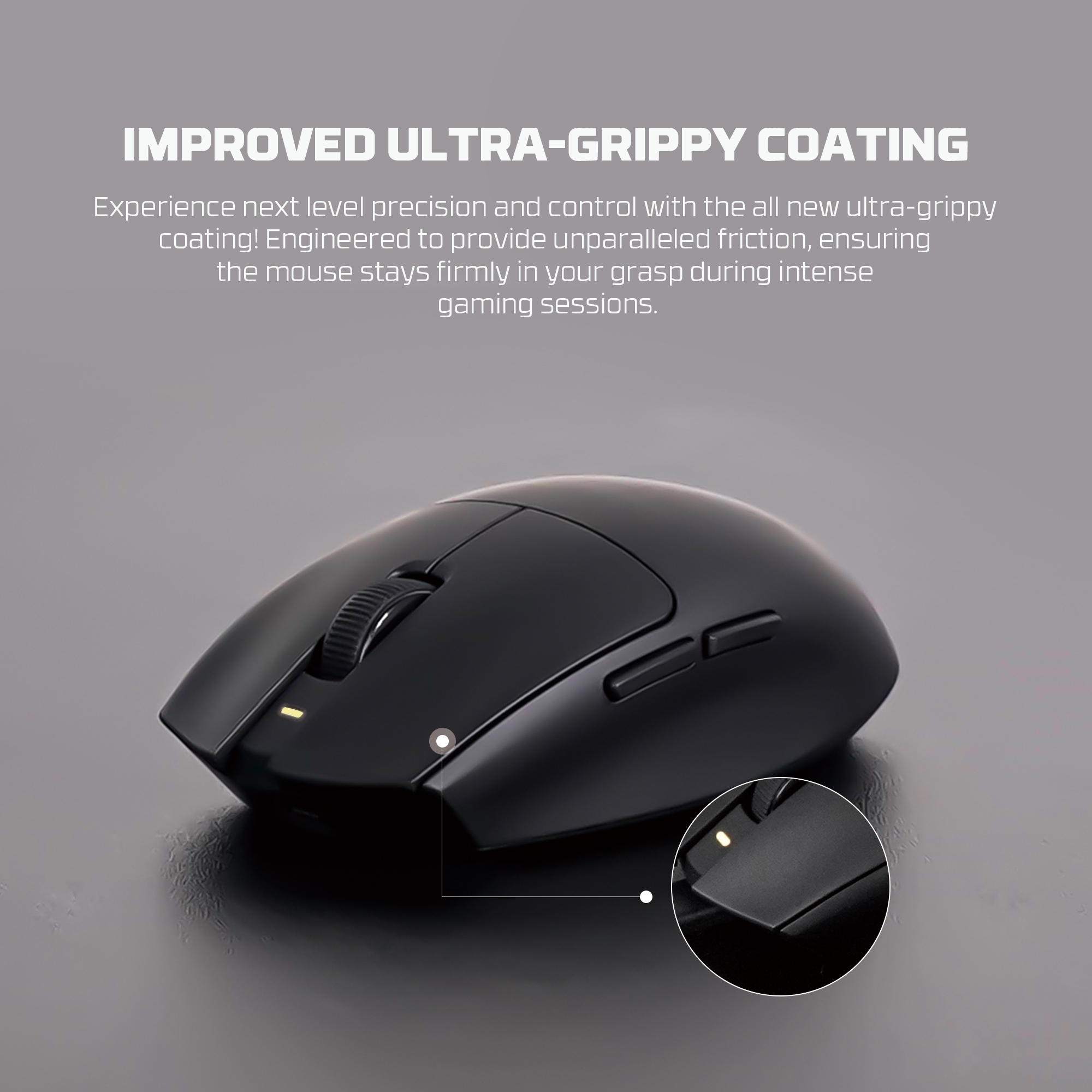 Fantech Aria II Wireless Gaming Mouse, 3395 Sensor, 53g Ultra-Light, 70Hr Battery Life, Tri-Mode Connectivity, Mac/Win. - Image 16