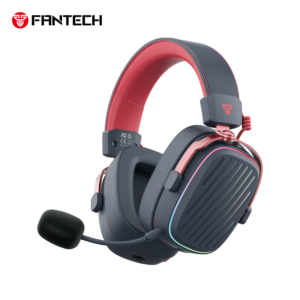 Fantech Harmony Pro WHG02P Gaming Wireless Headset, 7.1 Surround Sound, RGB, 90-Hour Battery, Multi-Platform Compatible, 50mm Driver, Detachable Mic, Pc/Mac/playstation/smartphone